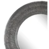 Round Matis Mirror Antique Gray - A&B Home