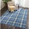 Nourison Grafix Contemporary Plaid Area Rug -Home Decoration GUEST 2f45f418 6679 4ae5 b53a 2d97ec5888e7