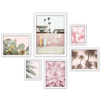 (Set Of 6) Framed Prints Gallery Wall Art Set Southwest Beach Photography By Sisi And Seb - Americanflat 3 (Set Of 6) Framed Prints Gallery Wall Art Set Southwest Beach Photography By Sisi And Seb - Americanflat
