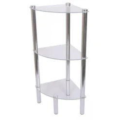 Home Basics 3 Tier Multi Use Arc Glass Corner Shelf, Clear 6 Home Basics 3 Tier Multi Use Arc Glass Corner Shelf, Clear -Home Decoration GUEST 31c35ce9 3db6 419f b71d ec1cfad088c2