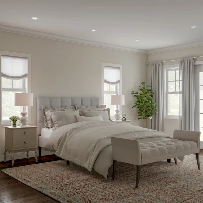 Set Of 2 Ceramic Double Gourd Table Lamps White (Includes LED Light Bulb) - Trademark Global 5 Set Of 2 Ceramic Double Gourd Table Lamps White (Includes LED Light Bulb) - Trademark Global - Image 3