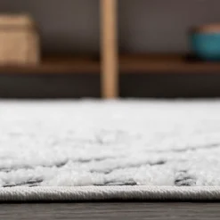 Jordan High-Low Pile Art Deco Geometric Indoor/Outdoor Area Rug - JONATHAN Y -Home Decoration GUEST 32fd5ff1 3b80 41eb a201 bfa55faf30ff