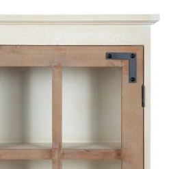 30" X 6.5" X 28" Hutchins Decorative Farmhouse Wood Wall Cabinet White/Brown - Kate & Laurel All Things Decor 11 30" X 6.5" X 28" Hutchins Decorative Farmhouse Wood Wall Cabinet White/Brown - Kate & Laurel All Things Decor -Home Decoration GUEST 33a2ecd9 d98d 47a9 8018 4feef59526d3