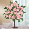 Collections Etc Lighted Tabletop Artificial Rose Tree And Greenery Decor -Home Decoration GUEST 34bbca13 28aa 4850 8b89 4403951224cd