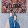 Shiraleah "Welcome" Floral Doormat 2 Shiraleah "Welcome" Floral Doormat -Home Decoration GUEST 351adb1e 8146 411e bb8b 4bab46d6fff5