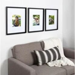 17.5" X 21.5" Matted To 8" X 10" Calter Wall FrameBlack - Kate And Laurel -Home Decoration GUEST 37629fcf 217b 410a bf45 e39476aef869