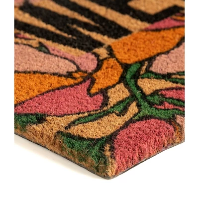 Shiraleah "Welcome" Floral Doormat 4 Shiraleah "Welcome" Floral Doormat - Image 2