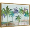23" X 16" Tropical Dream By Asia Jensen Framed Canvas Wall Art - Amanti Art