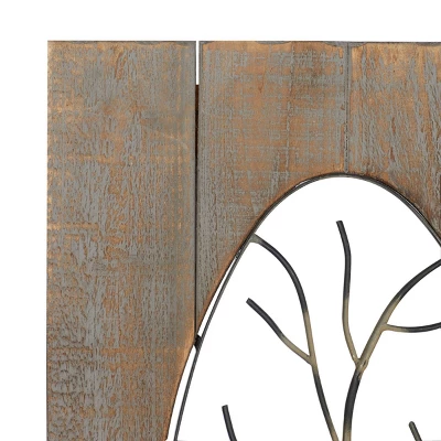 Set Of 2 Wood Bird Wall Decors With Tree Branches Brown - Olivia & May 13 Set Of 2 Wood Bird Wall Decors With Tree Branches Brown - Olivia & May - Image 11