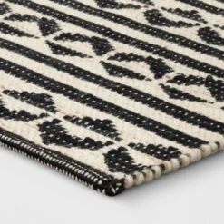2'6"x4' Geometric Woven Accent Rug Black - Project 62™ -Home Decoration GUEST 3c4d2bb8 9029 40cb aa0a 79703a3facff