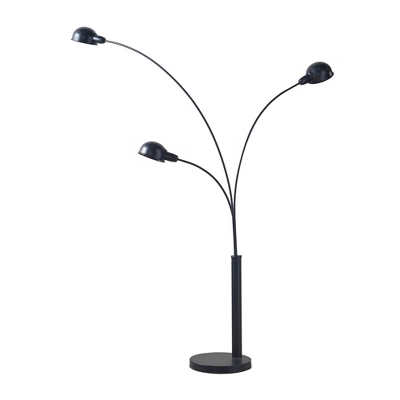 67" Archer 3-Light Adjustable Arc Floor Lamp Black - 510 Design 5 67" Archer 3-Light Adjustable Arc Floor Lamp Black - 510 Design - Image 3
