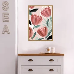 16" X 23" Dreamy Petals II By Isabelle Z Framed Canvas Wall Art - Amanti Art -Home Decoration GUEST 3dc77d8a b5d9 4d93 bfc2 36091175b81a