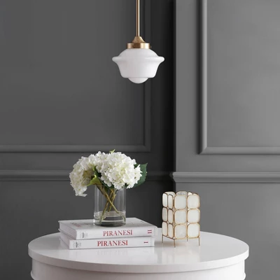 7.2" Adjustable Metal/Glass Kurtz Drop Pendant (Includes Energy Efficient Light Bulb) - JONATHAN Y 4 7.2" Adjustable Metal/Glass Kurtz Drop Pendant (Includes Energy Efficient Light Bulb) - JONATHAN Y - Image 2