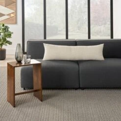 12"x40" Oversized Life Styles Woven Cotton Grid Indoor Lumbar Throw Pillow Beige - Mina Victory -Home Decoration GUEST 3e6ef895 5de9 44b1 ade5 5214486b2069