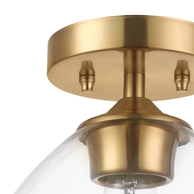Harrow 1-Light Semi-Flush Mount Ceiling Lighting With Clear Glass Shade - Globe Electric 8 Harrow 1-Light Semi-Flush Mount Ceiling Lighting With Clear Glass Shade - Globe Electric - Image 6