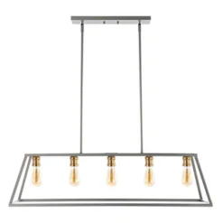 38" LED 5-Light Floyd Iron Adjustable LED Pendant Gray/Brass - JONATHAN Y 9 38" LED 5-Light Floyd Iron Adjustable LED Pendant Gray/Brass - JONATHAN Y -Home Decoration GUEST 3fd03b19 4c25 4daf 895b 7b291c331687