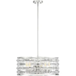 Possini Euro Design Smart Polished Nickel Chandelier 20" Wide Modern Drum Clear Crystal 6-Light Fixture For Dining Room House Foyer Kitchen Island 12 Possini Euro Design Smart Polished Nickel Chandelier 20" Wide Modern Drum Clear Crystal 6-Light Fixture For Dining Room House Foyer Kitchen Island -Home Decoration GUEST 454c71ec dca7 41f6 9157 abb34aa27ba3