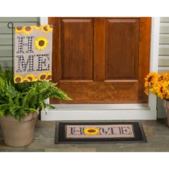 Evergreen Sunflower Home Sassafras Indoor Outdoor Switch Doormat 1'10"x10" Multicolored -Home Decoration GUEST 4789f212 4d52 4d0f a8a9 a5e19dd5d441