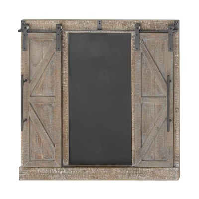 Farmhouse Wood Window Inspired Chalkboard Wall Decor Brown - Olivia & May 7 Farmhouse Wood Window Inspired Chalkboard Wall Decor Brown - Olivia & May - Image 5