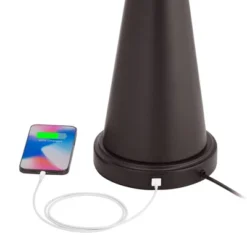 Franklin Iron Works Craig Rustic Farmhouse Accent Table Lamps 23" High Set Of 2 Bronze With USB Charging Port Natural Drum Shade For Bedroom Desk 11 Franklin Iron Works Craig Rustic Farmhouse Accent Table Lamps 23" High Set Of 2 Bronze With USB Charging Port Natural Drum Shade For Bedroom Desk -Home Decoration GUEST 486c9ed3 1f87 496c ab69 c6a439429d25