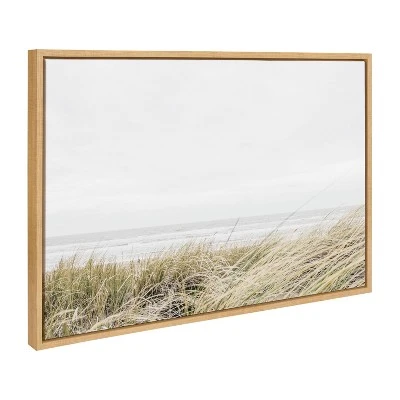 23" X 33" Sylvie East Beach Framed Canvas By Amy Peterson Natural - Kate & Laurel All Things Decor 3 23" X 33" Sylvie East Beach Framed Canvas By Amy Peterson Natural - Kate & Laurel All Things Decor