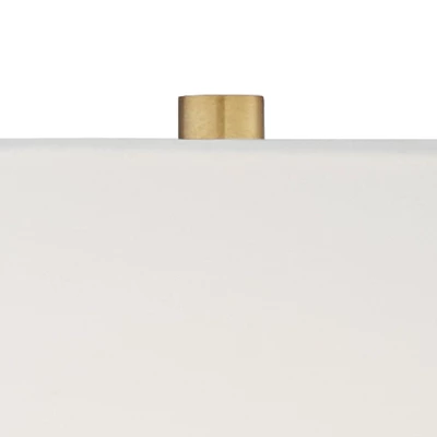 Regency Hill Julia Traditional Buffet Table Lamp 29 1/2" Tall Gold Crystal White Fabric Tapered Square Shade For Living Room Dining House Entryway 4 Regency Hill Julia Traditional Buffet Table Lamp 29 1/2" Tall Gold Crystal White Fabric Tapered Square Shade For Living Room Dining House Entryway - Image 2