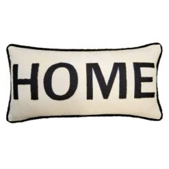 14"x28" Oversized 'Home' Plush Laser Cut With Buffalo Check Reverse Lumbar Throw Pillow - Edie@Home 16 14"x28" Oversized 'Home' Plush Laser Cut With Buffalo Check Reverse Lumbar Throw Pillow - Edie@Home -Home Decoration GUEST 4b62dca1 d626 4067 a072 ce7df3d22702