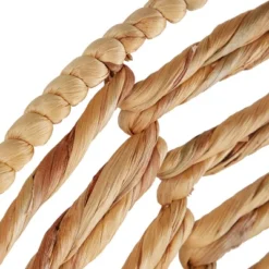 Set Of 3 Seagrass Plate Handmade Woven Basket Wall Decors Brown - Olivia & May