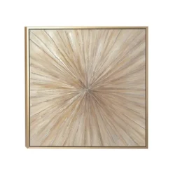 Canvas Starburst Radial Framed Wall Art With Gold Frame Brown - Olivia & May 15 Canvas Starburst Radial Framed Wall Art With Gold Frame Brown - Olivia & May -Home Decoration GUEST 4bdbe456 ea69 4b67 8857 fae8eff9759f