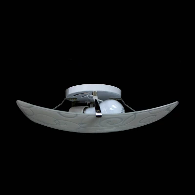 Flushmount Ceiling Light With Scroll Swirl Design White - Simple Designs 6 Flushmount Ceiling Light With Scroll Swirl Design White - Simple Designs - Image 4