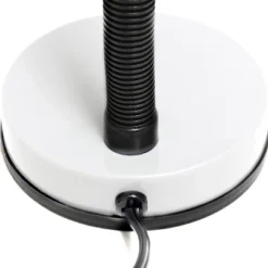 14.25" Traditional Fundamental Metal Desk Task Lamp And Bowl Shaped Shade With Flexi Gooseneck White - Creekwood Home -Home Decoration GUEST 4cc256ef 5a71 4107 b2c9 6c3abf39654c