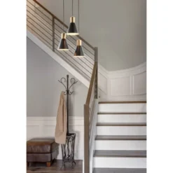 15" Metal Apollo Pendant (Includes Energy Efficient Light Bulb) Black - JONATHAN Y 11 15" Metal Apollo Pendant (Includes Energy Efficient Light Bulb) Black - JONATHAN Y -Home Decoration GUEST 4e511d68 1e09 46b6 833d 637f0692e877