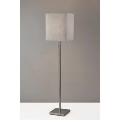 Estelle Floor Lamp Brushed Steel - Adesso -Home Decoration GUEST 4f2ac1ec fc51 4382 b750 00d8689463fb