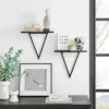 15.7" X 13.5 Set Of 2 Reversible Triangle Accent Wall Shelves - Danya B. -Home Decoration GUEST 4f3e9a93 b8b3 4ea3 b107 9db2734c6d99
