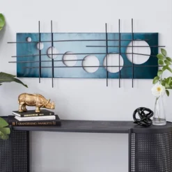 Metal Geometric Circle Cutouts Wall Decor Dark Blue - Olivia & May 7 Metal Geometric Circle Cutouts Wall Decor Dark Blue - Olivia & May -Home Decoration GUEST 4f79b20c 5ab6 4553 9ff6 f9fff06a206d