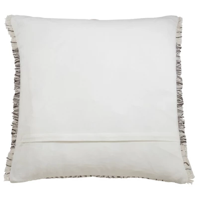 22"x22" Oversize Kantha Stitched Square Throw Pillow Cover Gray - Saro Lifestyle 3 22"x22" Oversize Kantha Stitched Square Throw Pillow Cover Gray - Saro Lifestyle