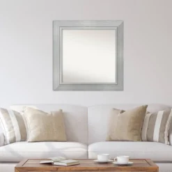 33" X 33" Non-Beveled Romano Silver Wood Wall Mirror - Amanti Art 13 33" X 33" Non-Beveled Romano Silver Wood Wall Mirror - Amanti Art -Home Decoration GUEST 4ff9ac5c d55d 43af 8f4d 8a11c58a9cdb