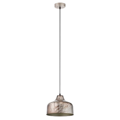 11" Bela Silver Metal Bowl Shaped Pendant Ceiling Light - River Of Goods 8 11" Bela Silver Metal Bowl Shaped Pendant Ceiling Light - River Of Goods - Image 6