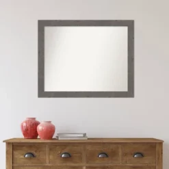 32" X 26" Non-Beveled Rustic Plank Gray Narrow Wall Mirror - Amanti Art 15 32" X 26" Non-Beveled Rustic Plank Gray Narrow Wall Mirror - Amanti Art -Home Decoration GUEST 5342cb1c e241 489a 953b 121bf8a0fbf8