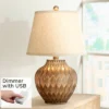 360 Lighting Accent Urn Table Lamp With USB Charging Port 22" High Warm Bronze Drum Shade For Living Room Desk Bedroom House 2 360 Lighting Accent Urn Table Lamp With USB Charging Port 22" High Warm Bronze Drum Shade For Living Room Desk Bedroom House -Home Decoration GUEST 54de0d5f 07ea 45dd 8680 7824acc30e62