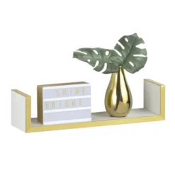 MDesign Floating Wall Mounted U-Shelf Hanging Decor -Home Decoration GUEST 561bcb2d 0611 4215 9e77 a31502233c46