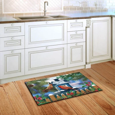 Briarwood Lane Snow Day Cardinals Winter Doormat Birdhouse Indoor / Outdoor 30" X 18" 5 Briarwood Lane Snow Day Cardinals Winter Doormat Birdhouse Indoor / Outdoor 30" X 18" - Image 3