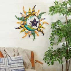 Metal Sun And Moon Indoor Outdoor Wall Decor With Abstract Patterns - Olivia & May 13 Metal Sun And Moon Indoor Outdoor Wall Decor With Abstract Patterns - Olivia & May -Home Decoration GUEST 59440ec6 6459 4e49 a716 5222d6302978