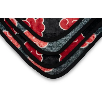 Just Funky Naruto: Shippuden Akatsuki Red Cloud Anime Throw Blanket | 60 X 45 Inches 5 Just Funky Naruto: Shippuden Akatsuki Red Cloud Anime Throw Blanket | 60 X 45 Inches - Image 3