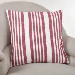 20"x20" Oversize Down Filled Striped Design Square Throw Pillow - Saro Lifestyle -Home Decoration GUEST 5b11fd9d f6c3 4895 8921 2f4ccd6c915e
