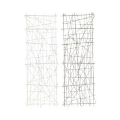 Set Of 2 Metal Geometric Overlapping Lines Wall Decors - CosmoLiving By Cosmopolitan -Home Decoration GUEST 5b5a2f9b 92c7 4eef 9aa2 c9a5d5a4f40b
