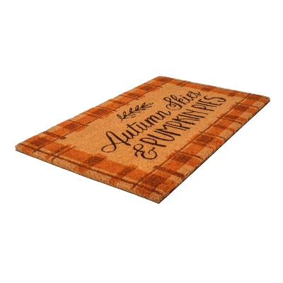 1'4" X 2'4" Autumn Skies Pumpkin Pies Indoor/Outdoor Coir Doormat Orange/Brown - Entryways 5 1'4" X 2'4" Autumn Skies Pumpkin Pies Indoor/Outdoor Coir Doormat Orange/Brown - Entryways - Image 3