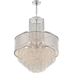 Vienna Full Spectrum Pioggia Chrome Pendant Chandelier 23 1/2" Wide Modern Crystal 5-Light Fixture For Dining Room House Foyer Kitchen Island Entryway 12 Vienna Full Spectrum Pioggia Chrome Pendant Chandelier 23 1/2" Wide Modern Crystal 5-Light Fixture For Dining Room House Foyer Kitchen Island Entryway -Home Decoration GUEST 5bbea872 6b51 4d10 a91b 1744b551ad9d