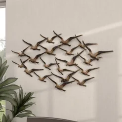 Metal Bird Flying Flock Of Wall Decor Gold - Olivia & May 26 Metal Bird Flying Flock Of Wall Decor Gold - Olivia & May -Home Decoration GUEST 5c38dec7 f000 45b0 8d1f 0c2e95ced60c