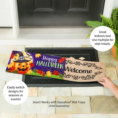 Evergreen Jolly Jack Sassafras Indoor Outdoor Switch Doormat 1'10"x10" Purple 7 Evergreen Jolly Jack Sassafras Indoor Outdoor Switch Doormat 1'10"x10" Purple - Image 5